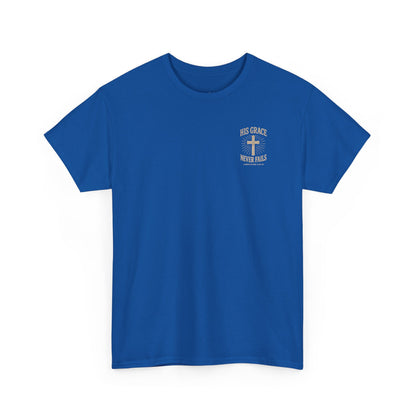 His Grace Never Fails, Unisex T-shirt