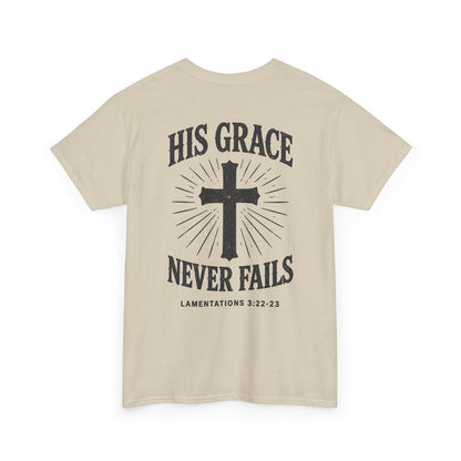 His Grace Never Fails, Unisex T-shirt
