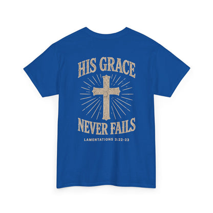 His Grace Never Fails, Unisex T-shirt