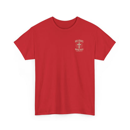 His Grace Never Fails, Unisex T-shirt
