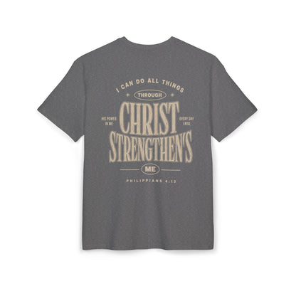 Christ Strengthens Oversized Tee — Philippians 4:13