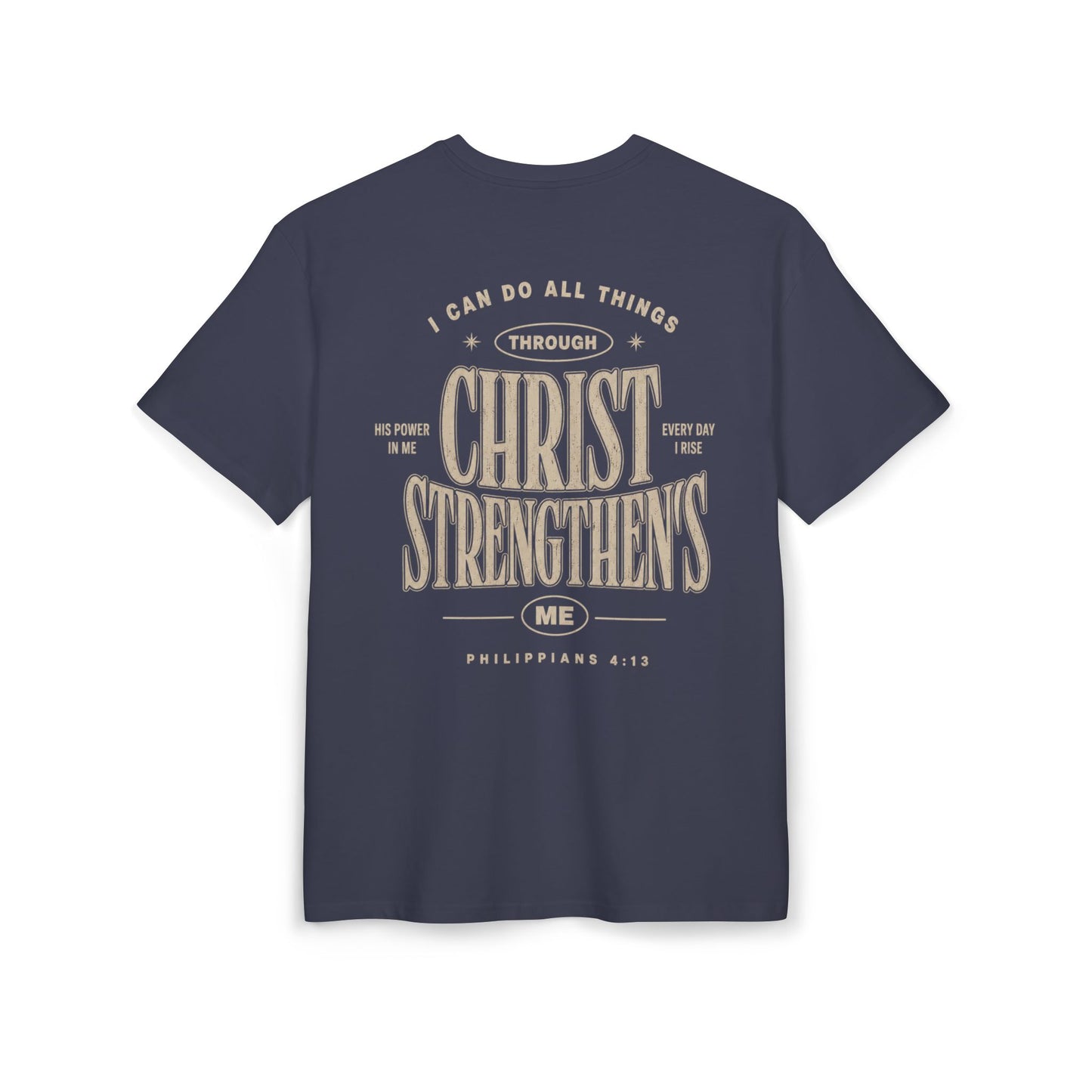 Christ Strengthens Oversized Tee — Philippians 4:13
