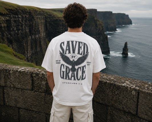 Saved by Grace T-Shirt —  (Ephesians 2:8)