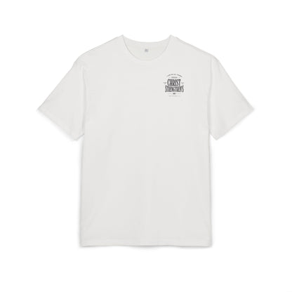 Christ Strengthens Oversized Tee — Philippians 4:13