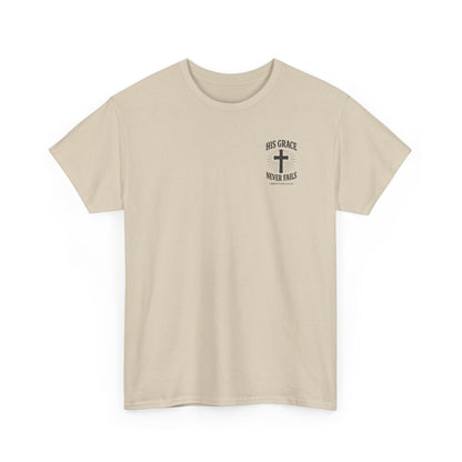 His Grace Never Fails, Unisex T-shirt