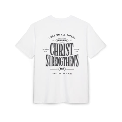 Christ Strengthens Oversized Tee — Philippians 4:13