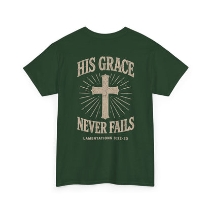 His Grace Never Fails, Unisex T-shirt