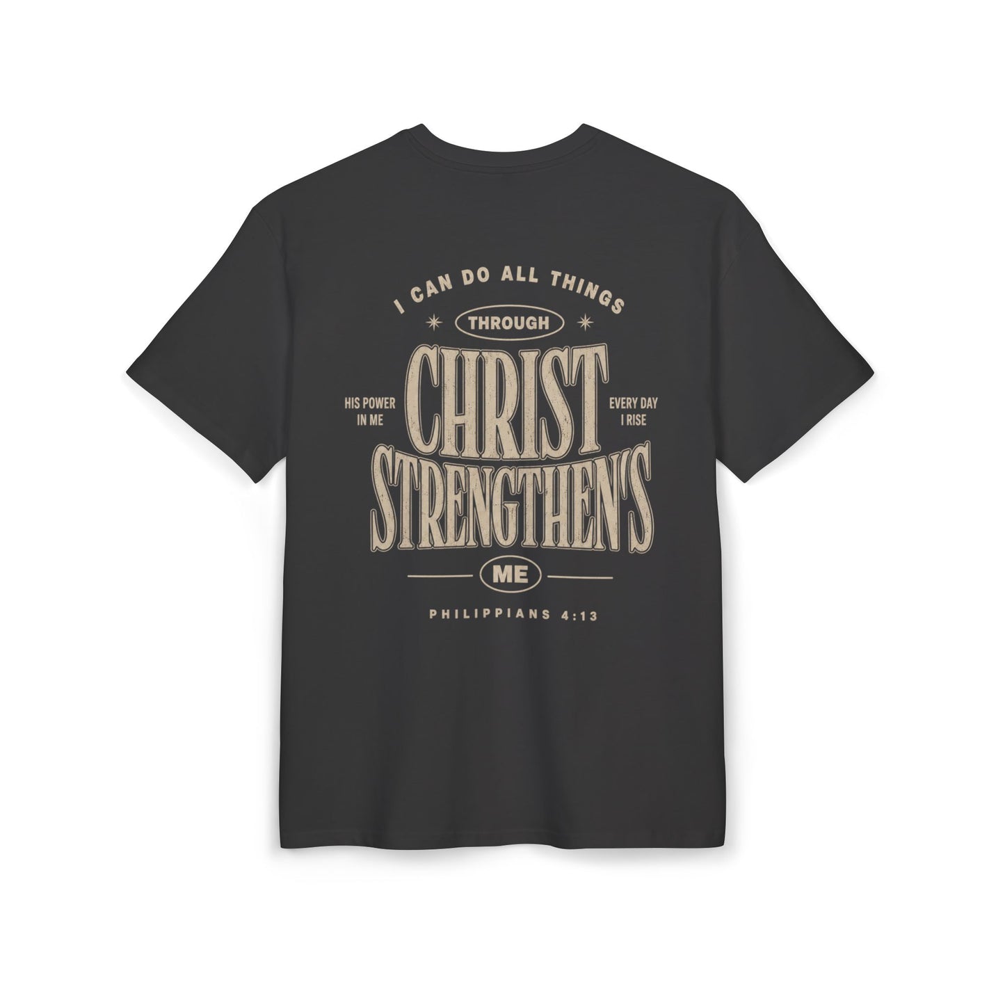 Christ Strengthens Oversized Tee — Philippians 4:13