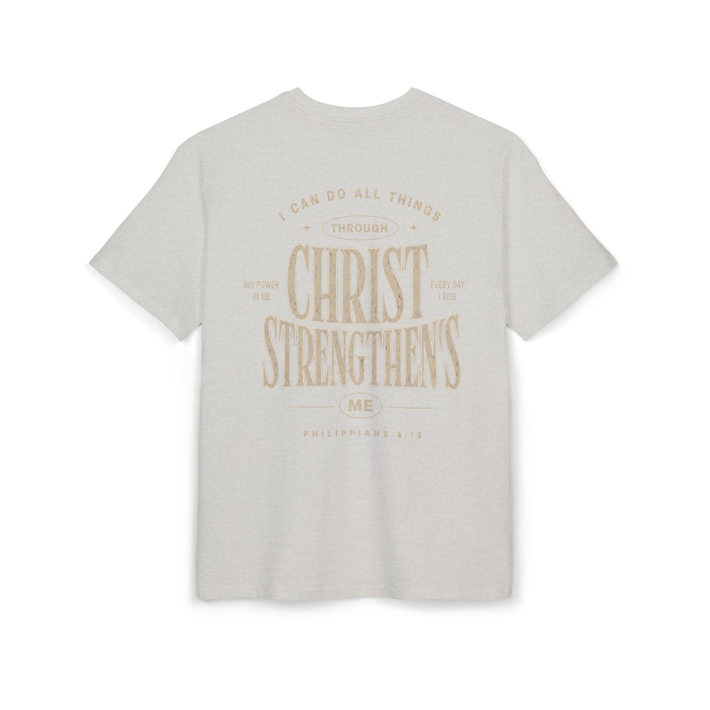 Christ Strengthens Oversized Tee — Philippians 4:13