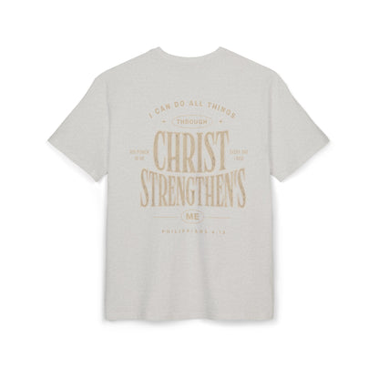 Christ Strengthens Oversized Tee — Philippians 4:13