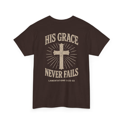 His Grace Never Fails, Unisex T-shirt