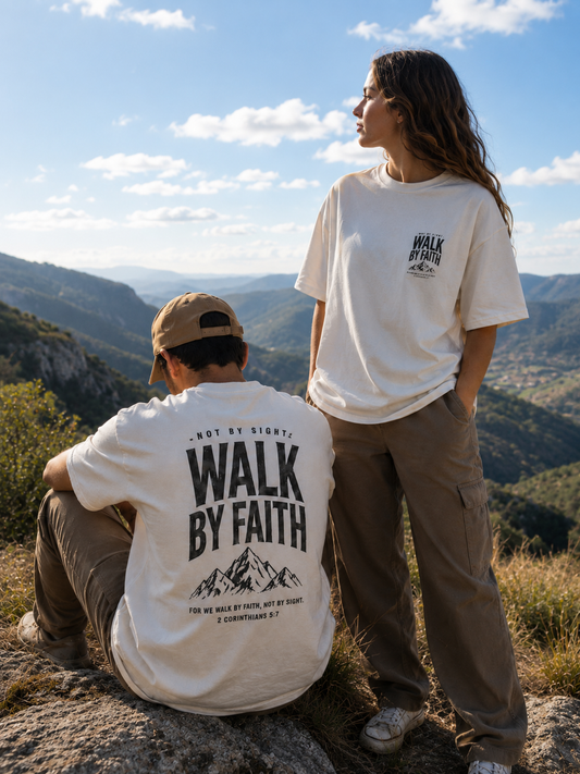 Walk By Faith, Unisex T‑Shirt