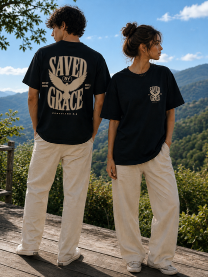Saved by Grace, Unisex T‑Shirt