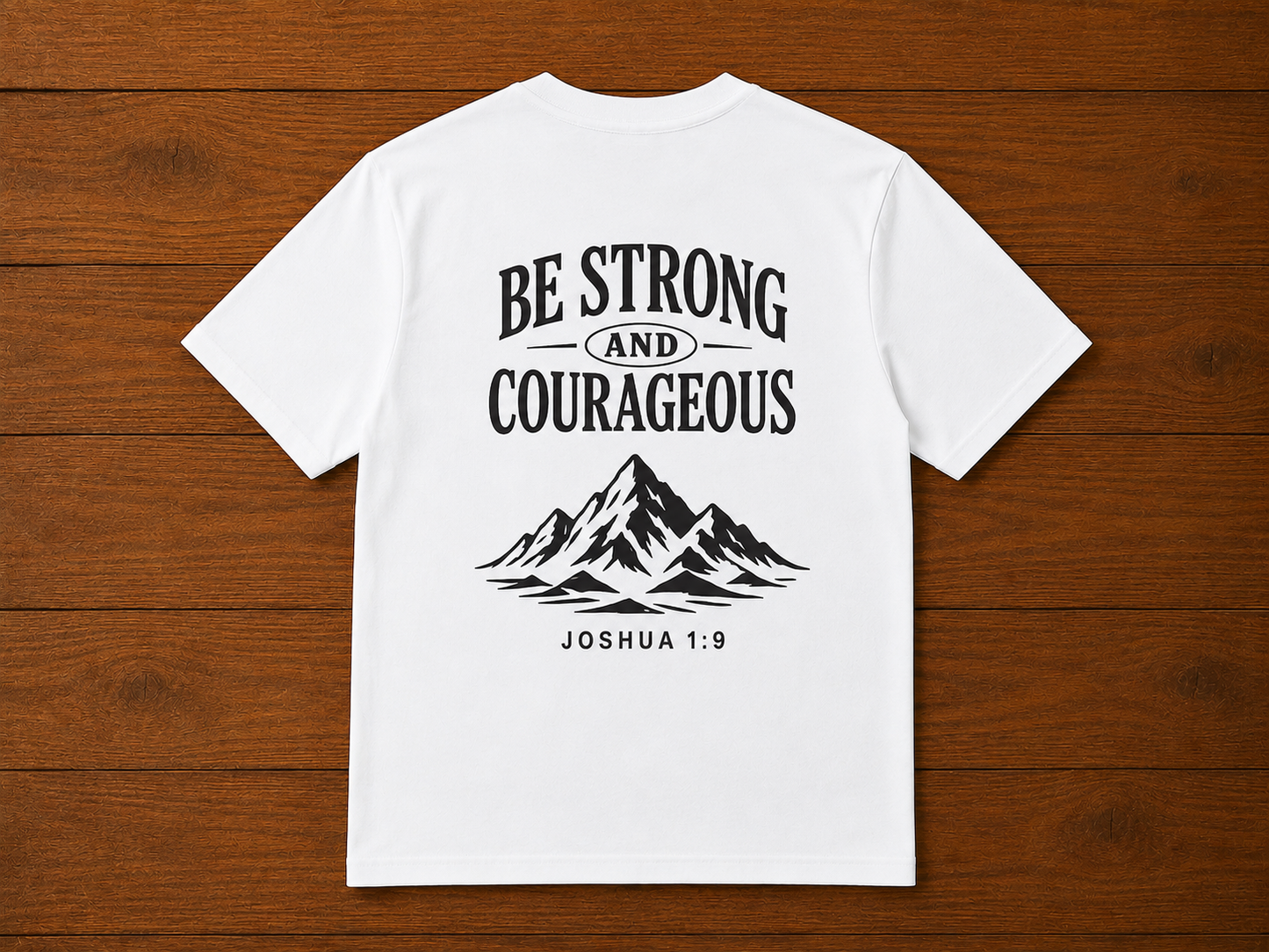 Be Strong and Courageous Regular Fit.